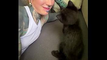 Spending all summer taking care of kittenzz i miss them already but bruja its though work