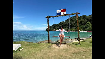 Ebony black woman loves a stranger's cock