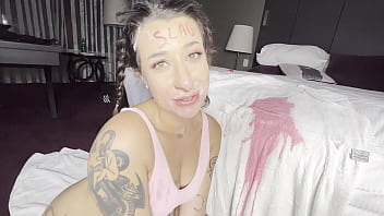 Pink puke squirting & facial