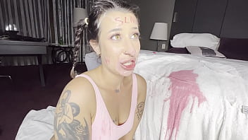 Pink puke squirting & facial