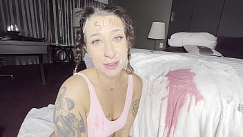 Pink puke squirting & facial