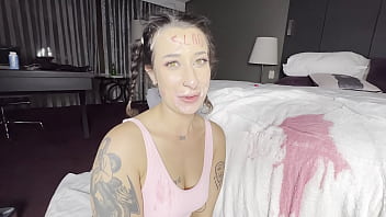 Pink puke squirting & facial