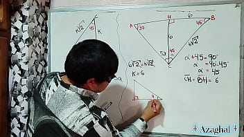 67 matemática sexual ángulo α triángulo creampie student