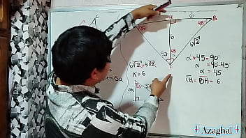67 matemática sexual ángulo α triángulo creampie student
