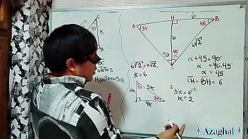 67 matemática sexual ángulo α triángulo creampie student