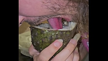 Bedengus chupando graviola fruta oral