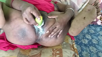 Horny indian housewife masterbating in front of camera and white juice of cum releasing from her vagina