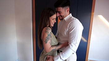 Double creampie threesome fuck for big natural boobs hot girl