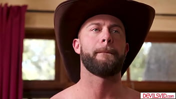 Anna leigh was gets turned on seeing her nudist neighbor seth walking naked she invites him inside gives blowjob and lets him fuck her hard