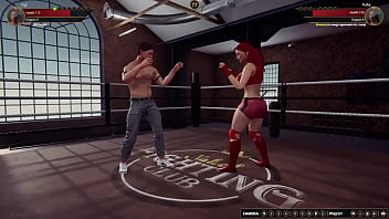 Gigi vs ruby nf3d mixed mma combat ring maledom
