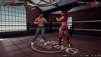 Gigi vs ruby nf3d mixed mma combat ring maledom