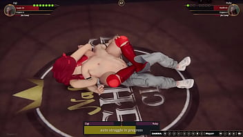 Gigi vs ruby nf3d mixed mma combat ring maledom