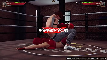 Gigi vs ruby nf3d mixed mma combat ring maledom