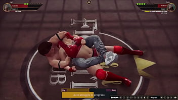 Gigi vs ruby nf3d mixed mma combat ring maledom