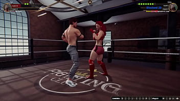 Gigi vs ruby nf3d mixed mma combat ring maledom