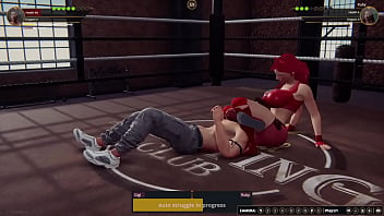 Gigi vs ruby nf3d mixed mma combat ring maledom
