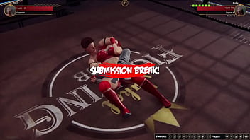 Gigi vs ruby nf3d mixed mma combat ring maledom