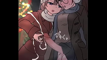 Polla tgirl gotea semen navideño uwu