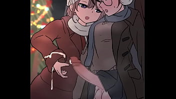 Polla tgirl gotea semen navideño uwu