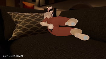 Bunny girl masturbates in vr vrchat porn