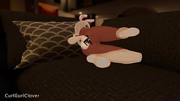 Bunny girl masturbates in vr vrchat porn