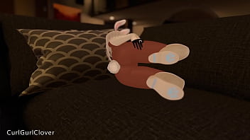 Bunny girl masturbates in vr vrchat porn
