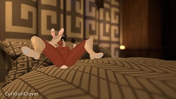 Bunny girl masturbates in vr vrchat porn