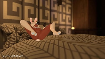 Bunny girl masturbates in vr vrchat porn
