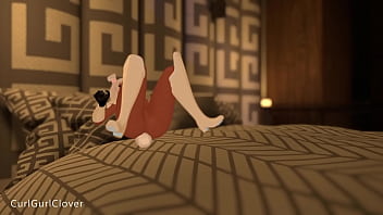 Bunny girl masturbates in vr vrchat porn