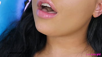 Stunning brunette model naked close up