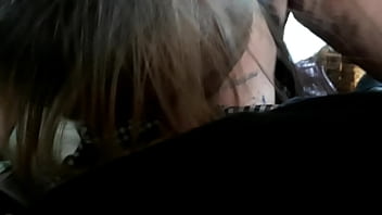 She licks cocks and sperm like a champ