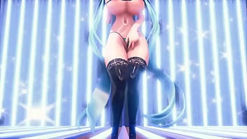 Miku loves to show her body to you