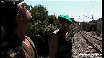 Alejandra and yessy capture two men for outdoor hardcore mmff foursome