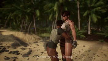 The soldier and the curvy dominant captain