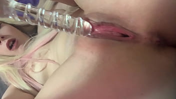 Hot blonde dildos pussy