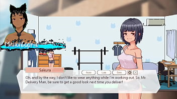 Delivery Hot Delivering Packages And Meeting Sakura Who Likes To Work Out And Protein Like Cum thumbnail