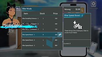 Delivery hot delivering packages and meeting sakura who likes to work out and protein like cum