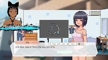 Delivery hot delivering packages and meeting sakura who likes to work out and protein like cum