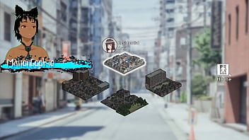 Delivery hot delivering packages and meeting sakura who likes to work out and protein like cum