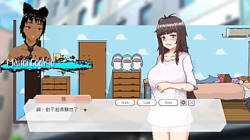 Delivery hot delivering packages and meeting sakura who likes to work out and protein like cum