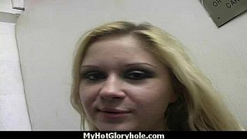 Gloryhole cock licking and sucking interracial 14