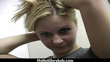 Gloryhole cock licking and sucking interracial 14