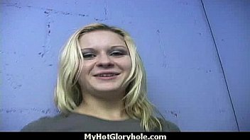 Gloryhole cock licking and sucking interracial 14