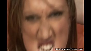 Busty babe handle 2 cocks