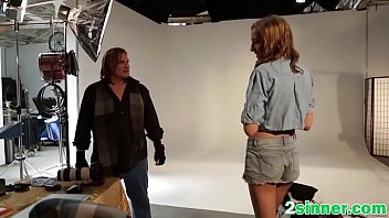 Hot model babe is filmed as she takes big cock in her pussy