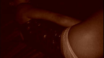 Girlfriend plays with her pussy