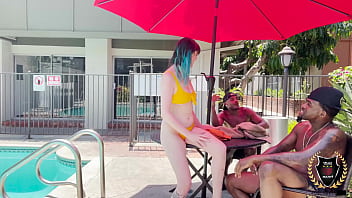 Curvy beauty ireland rose takes rome major and his friend