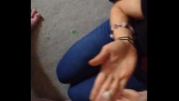 Girl gets an after school snack