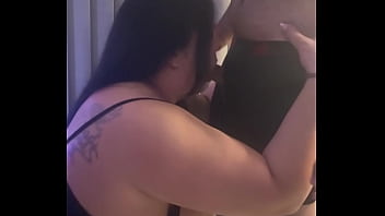 Sucking my favorite cock part 2 titty fuck