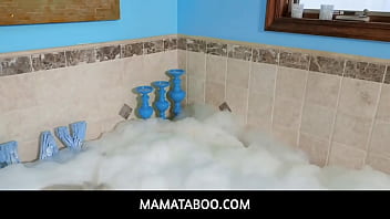 Brook pages stepson walks in on her vibing her clit in the bathtub